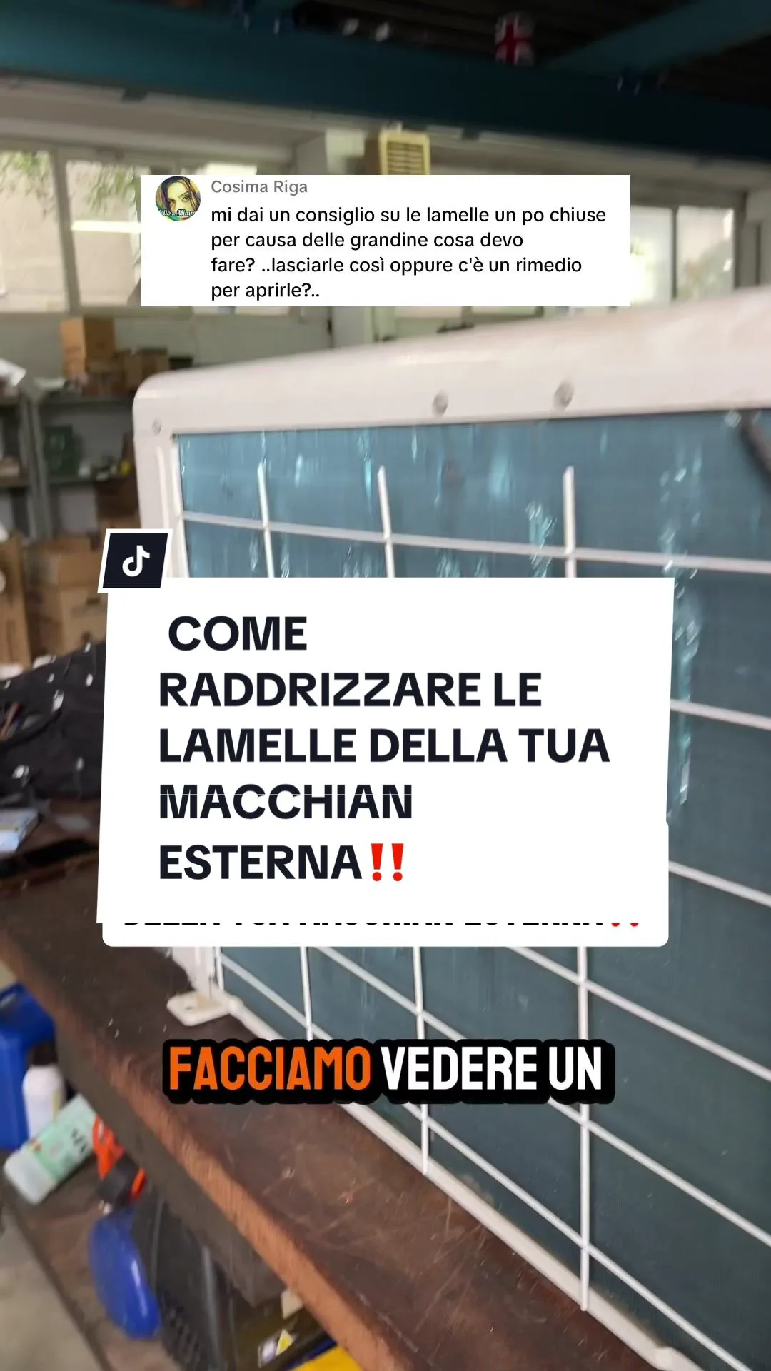 COME RADDRIZZARE LE LAMELLE DELLA TUA MACCHIAN ESTERNA‼️