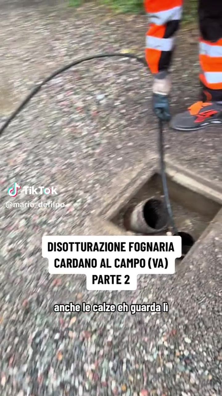 DISOTTURAZIONE FOGNARIA CARDANO AL CAMPO (VA) PARTE 2