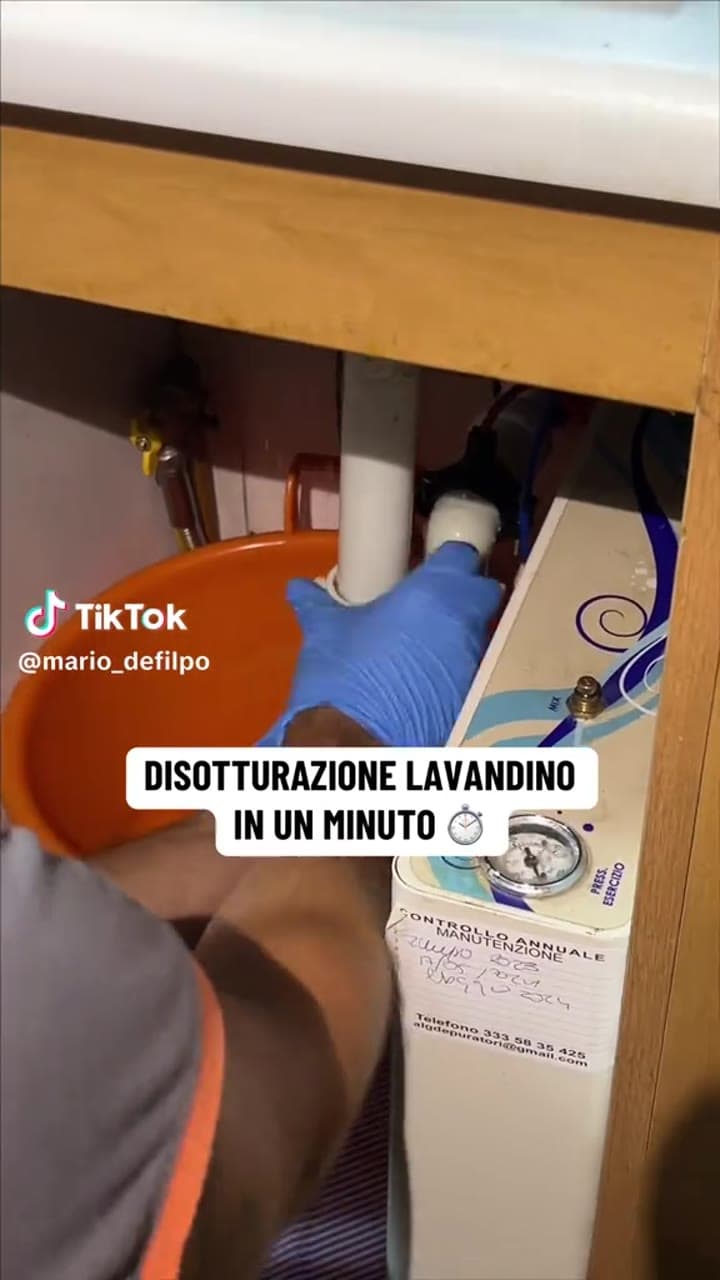 DISOTTURAZIONE LAVANDINO IN UN MINUTO ⏱️