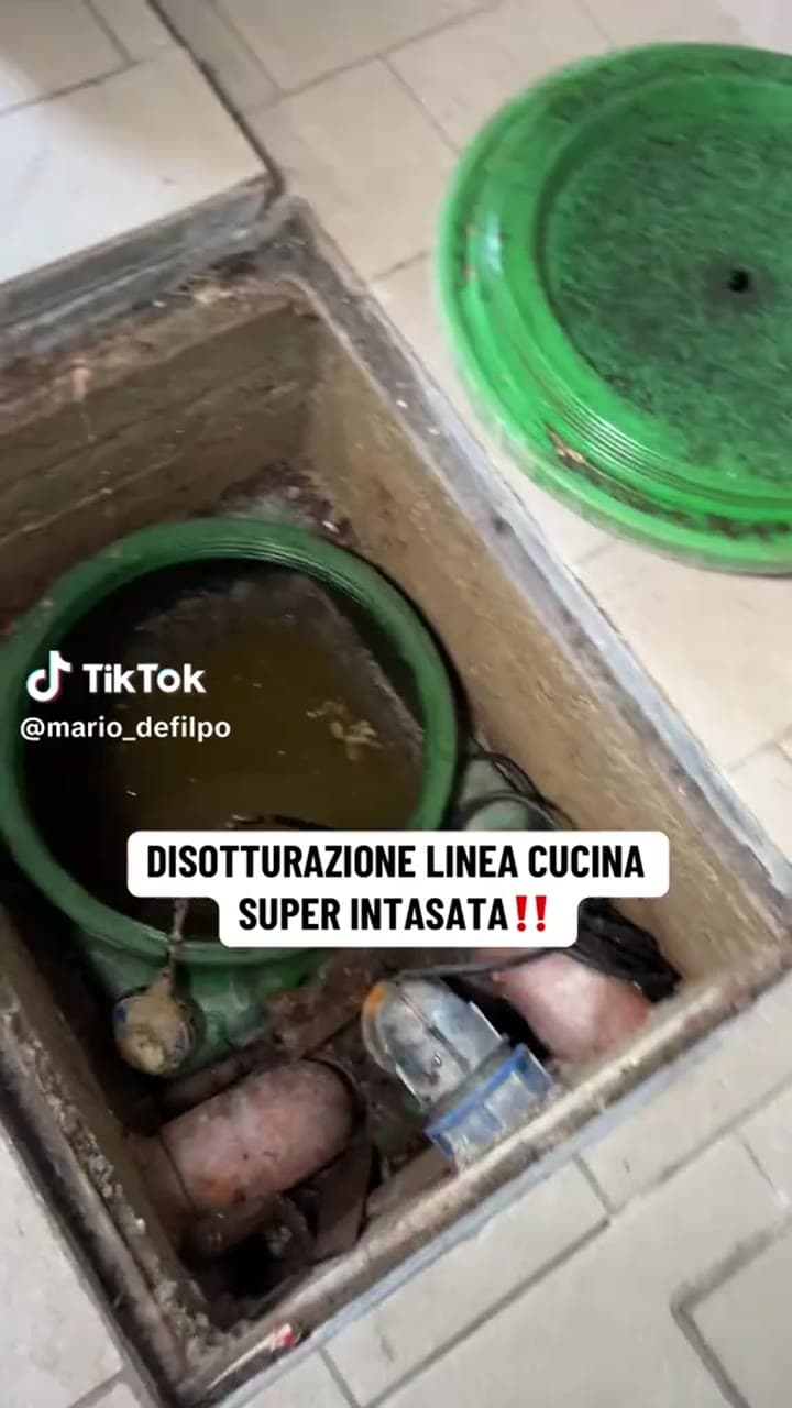 DISOTTURAZIONE LINEA CUCINA SUPER INTASATA‼️