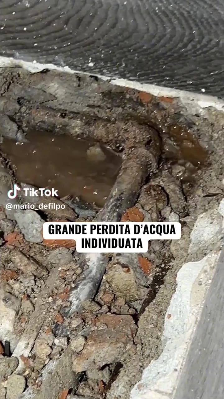 GRANDE PERDITA D’ACQUA INDIVIDUATA