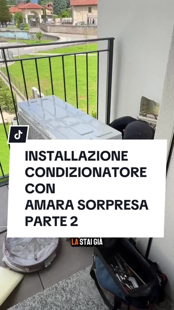 INSTALLAZIONE CONDIZIONATORE CON AMARA SORPRESA PARTE 2