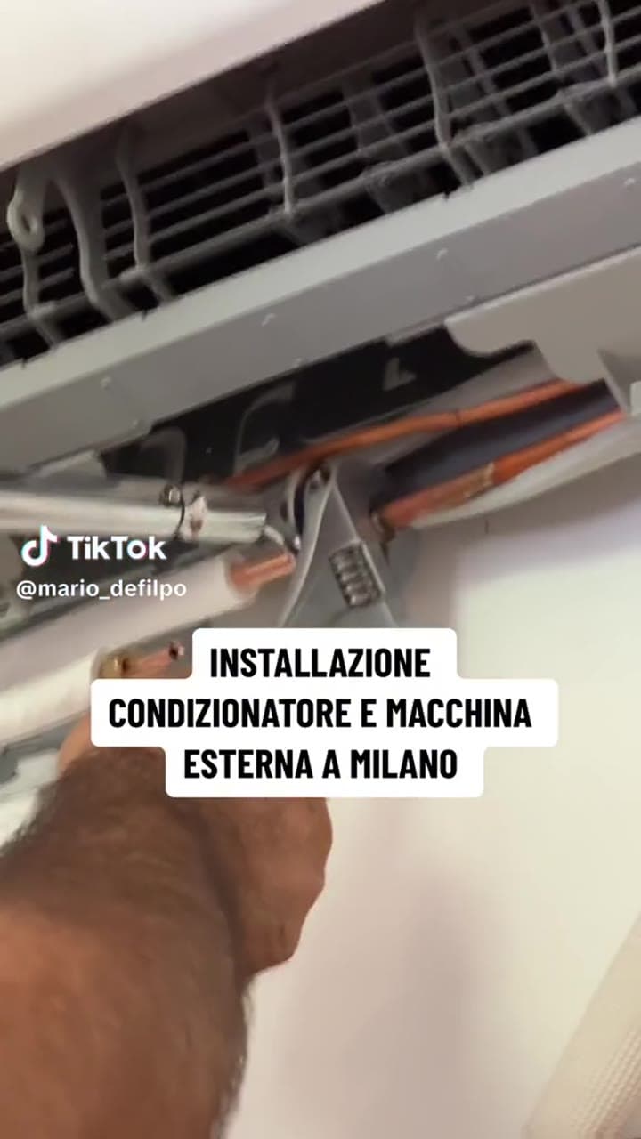 INSTALLAZIONE CONDIZIONATORE E MACCHINA ESTERNA A MILANO