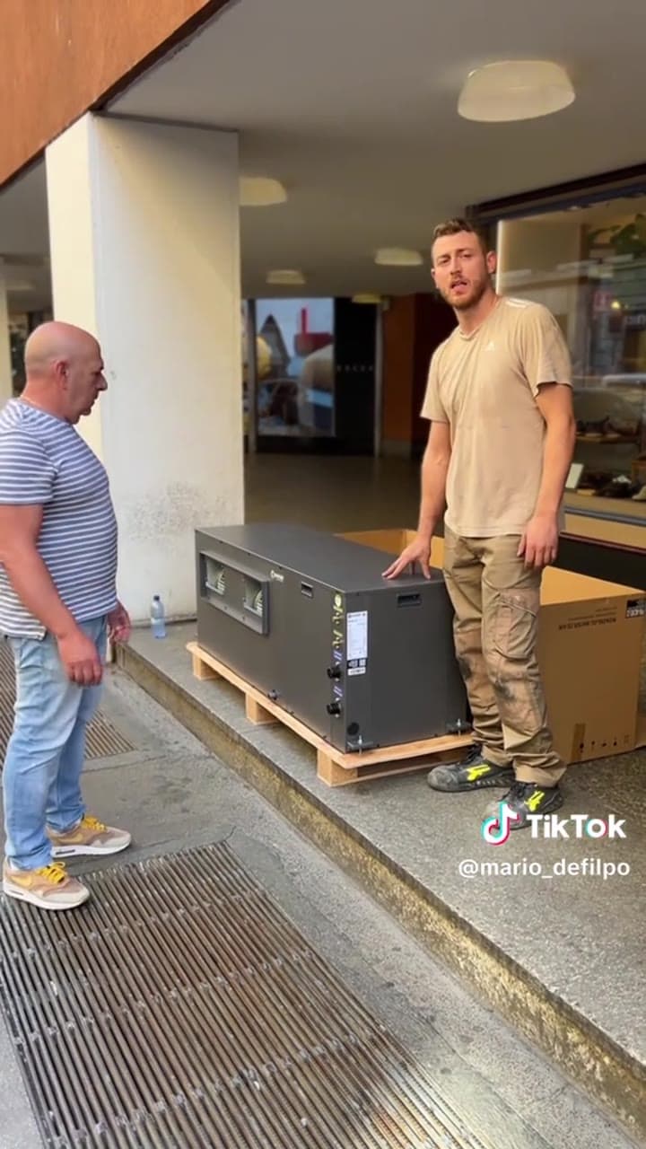 INSTALLAZIONE MOTOCONDENSANTE AD ACQUA A MILANO In collaborazione con @GF Termoidraulica