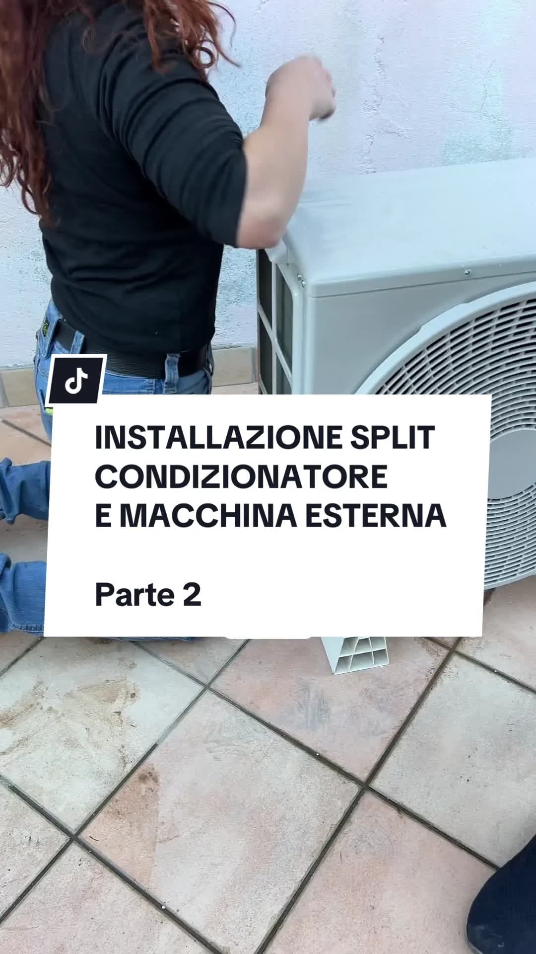 INSTALLAZIONE SPLIT CONDIZIONATORE E MACCHINA ESTERNA Parte 2 In collaborazione con @🔥❄️ Idraulica Milano 🔥❄️