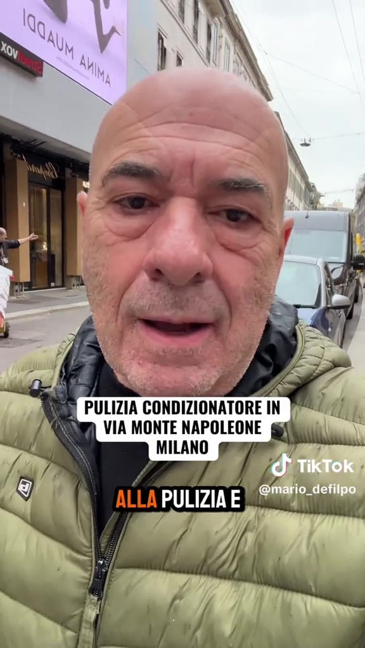 PULIZIA CONDIZIONATORE IN VIA MONTE NAPOLEONE MILANO