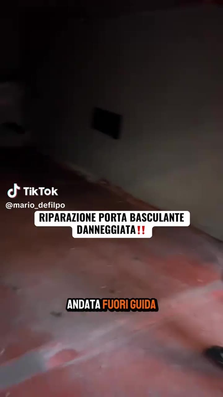 RIPARAZIONE PORTA BASCULANTE DANNEGGIATA‼️