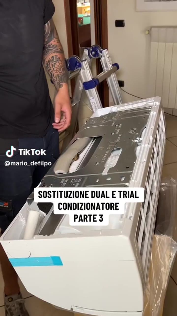 SOSTITUZIONE DUAL E TRIAL CONDIZIONATORE PARTE 3