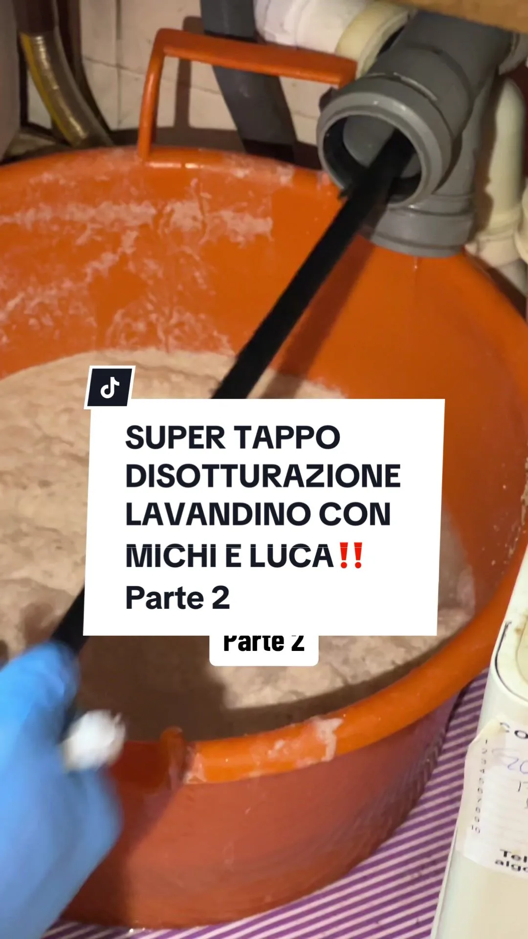 SUPER TAPPO DISOTTURAZIONE LAVANDINO CON MICHI E LUCA‼️ Parte 2