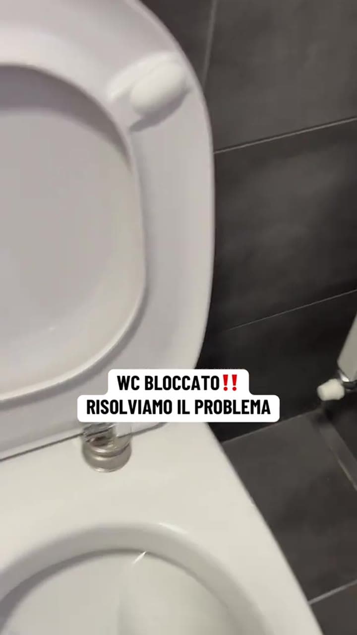 WC BLOCCATO‼️ RISOLVIAMO IL PROBLEMA