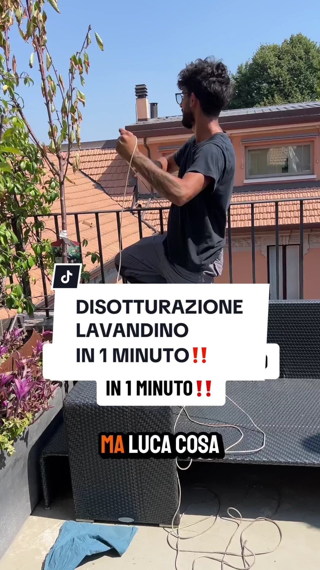 DISOTTURAZIONE LAVANDINO IN 1 MINUTO‼️