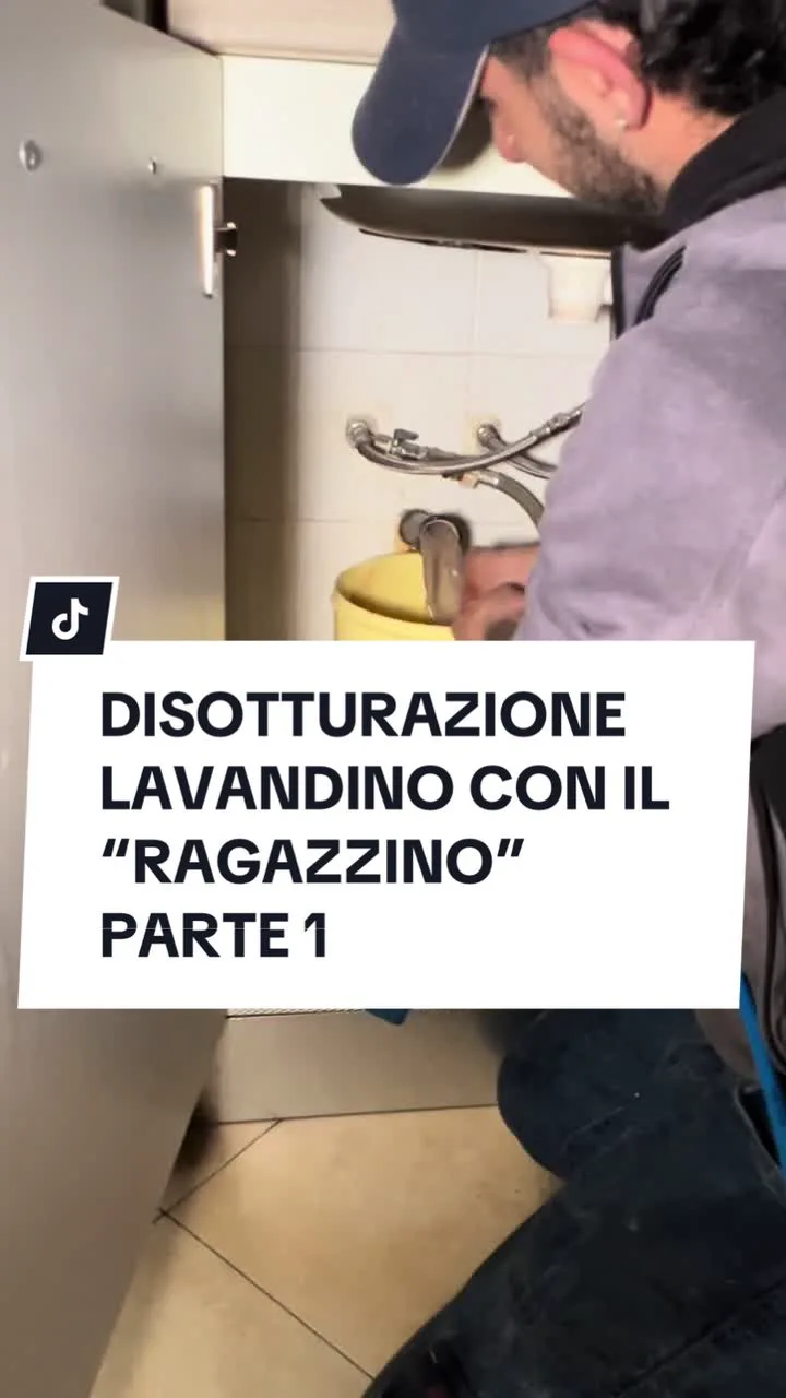 DISOTTURAZIONE LAVANDINO CON IL “RAGAZZINO” PARTE 1