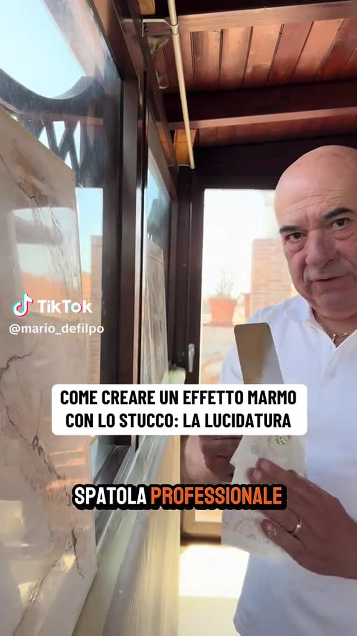PARTE 4 | COME CREARE UN EFFETTO MARMO CON LO STUCCO: LA LUCIDATURA In collaborazione con @👷🏻♂️IL MASTRO DI TIK_TOK‼️