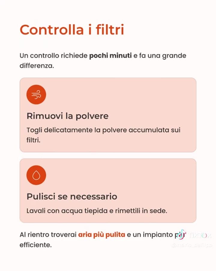 🏖️ Prima di partire per le vacanze dedica pochi minuti al tuo climatizzatore. Con alcuni semplici controlli puoi evitare inconvenienti e ritrovare un impianto efficiente al tuo rientro. 👉 Scorri il carosello e scopri cosa fare prima di chiudere la porta di casa. 📞 Per assistenza, manutenzione o pronto intervento, SuperMario24 è sempre a disposizione.