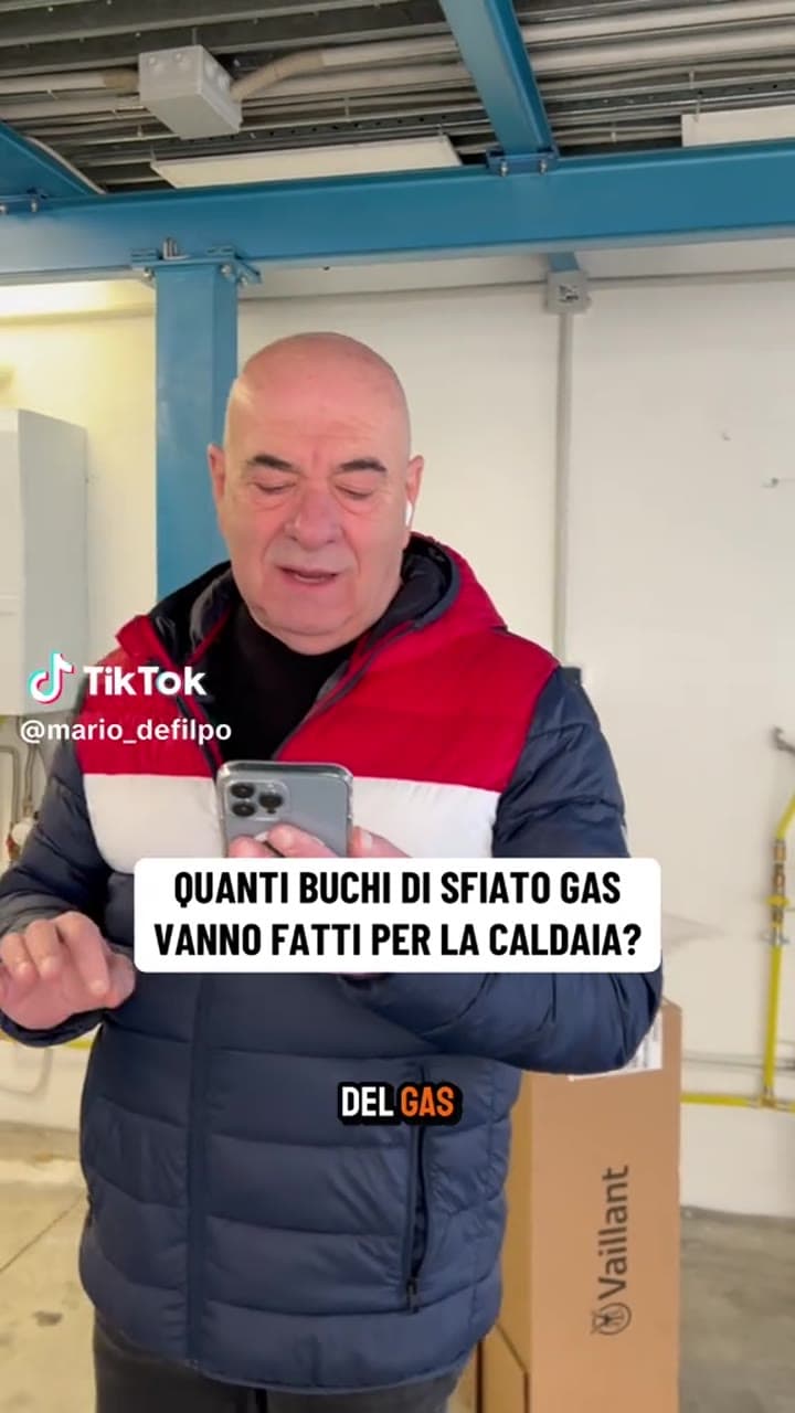 QUANTI BUCHI DI SFIATO GAS VANNO FATTI PER LA CALDAIA?
