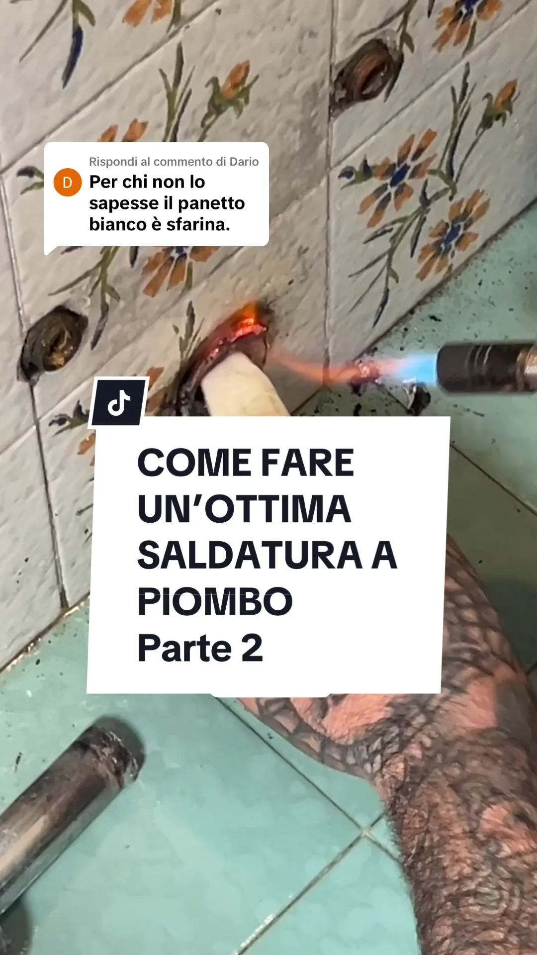 Risposta a @Dario COME FARE UN’OTTIMA SALDATURA A PIOMBO Parte 2 In collaborazione con @🔥❄️ Idraulica Milano 🔥❄️