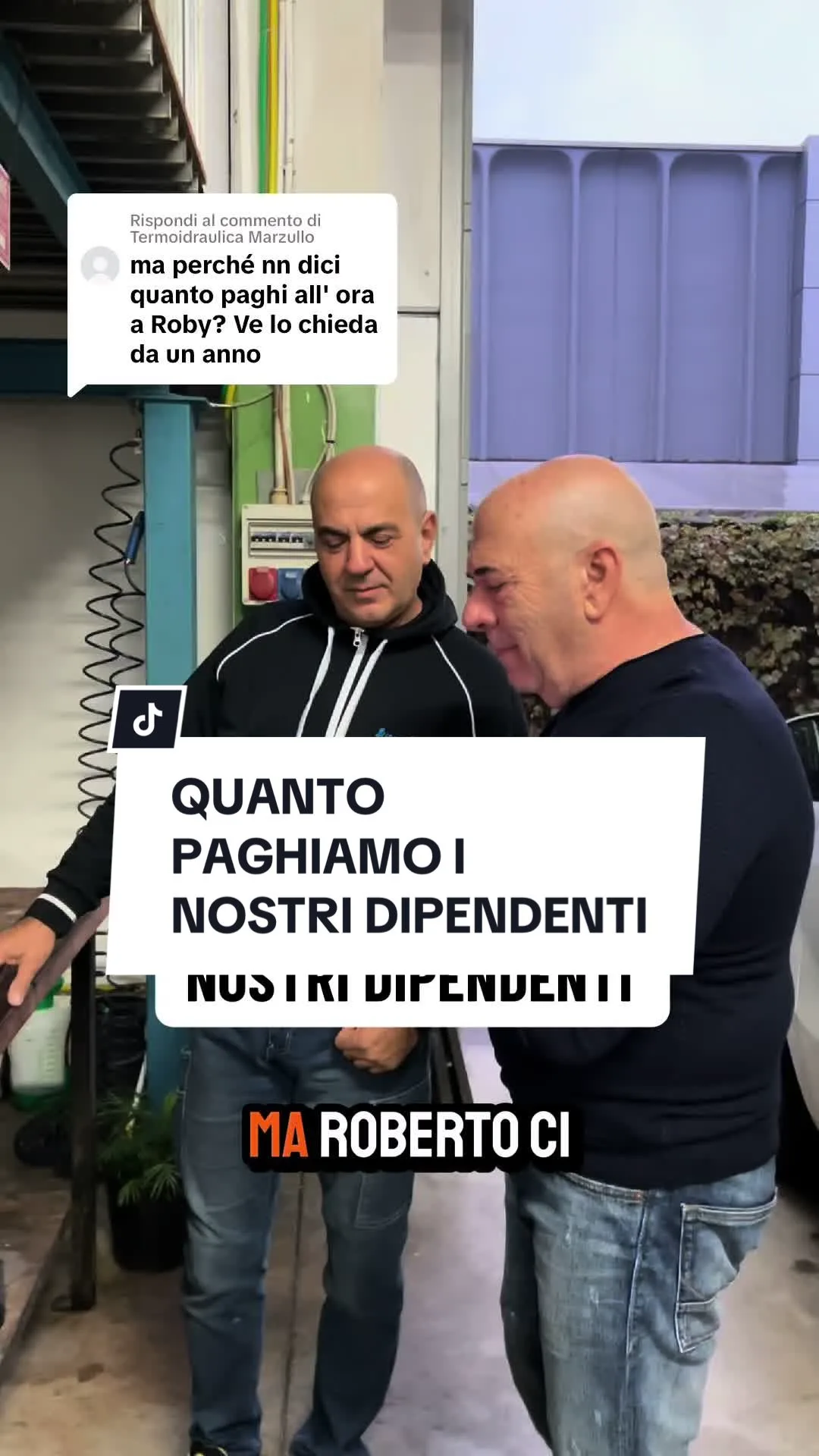 Risposta a @Termoidraulica Marzullo QUANTO PAGHIAMO I NOSTRI DIPENDENTI