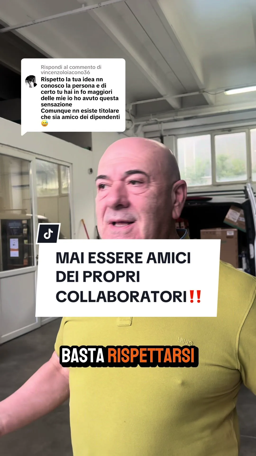 Risposta a @vincenzoloiacono36 MAI ESSERE AMICI DEI PROPRI COLLABORATORI‼️