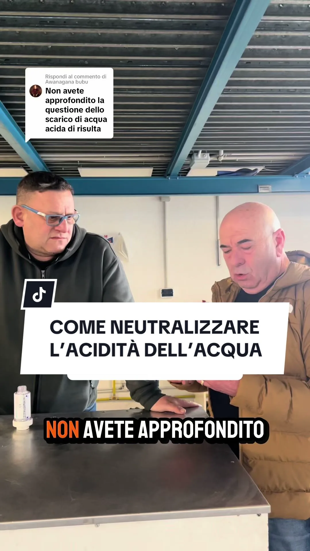 Risposta a @Awanagana bubu COME NEUTRALIZZARE L’ACIDITÀ DELL’ACQUA